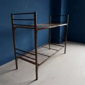 Кровать металлическая двухъярусная КС-2 80x190 коричневая