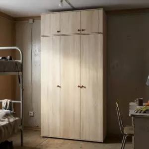 Шкаф АНТЕЙ Ш-3.1А с антресолью Дуб Сонома фото 08